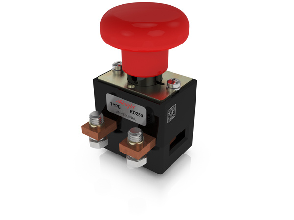 ED250L-4 Albright 250A HD Emergency Stop Switch with Key 48V Max.