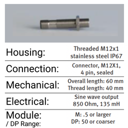 [104-385Z-05320] TE / Jaquet Speed Sensor E12A (MPN: 385Z-05320 / GreenLine E12A -Series)